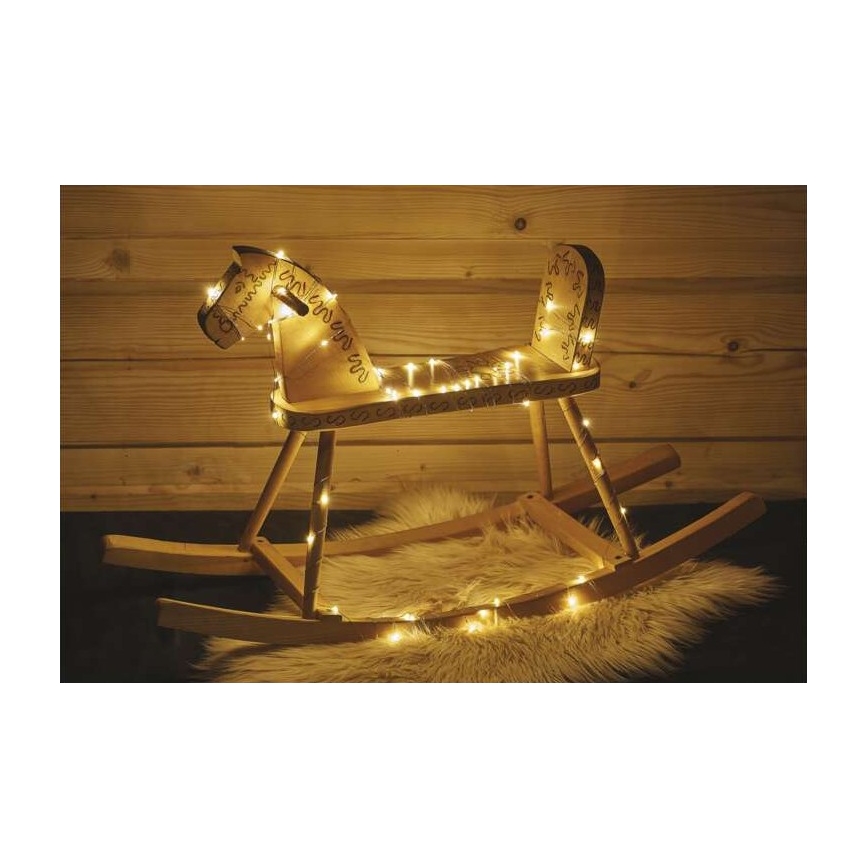 Светодиодная рождественская уличная гирлянда 40xLED/9 м IP44 теплый белый