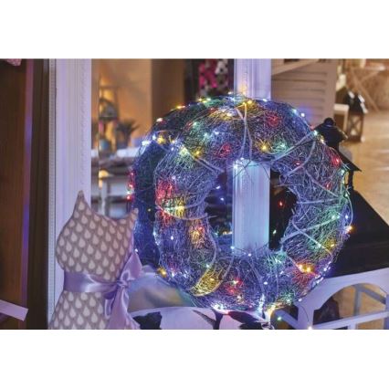 Светодиодная рождественская уличная гирлянда 75xLED/12,5 м IP44 разноцветная