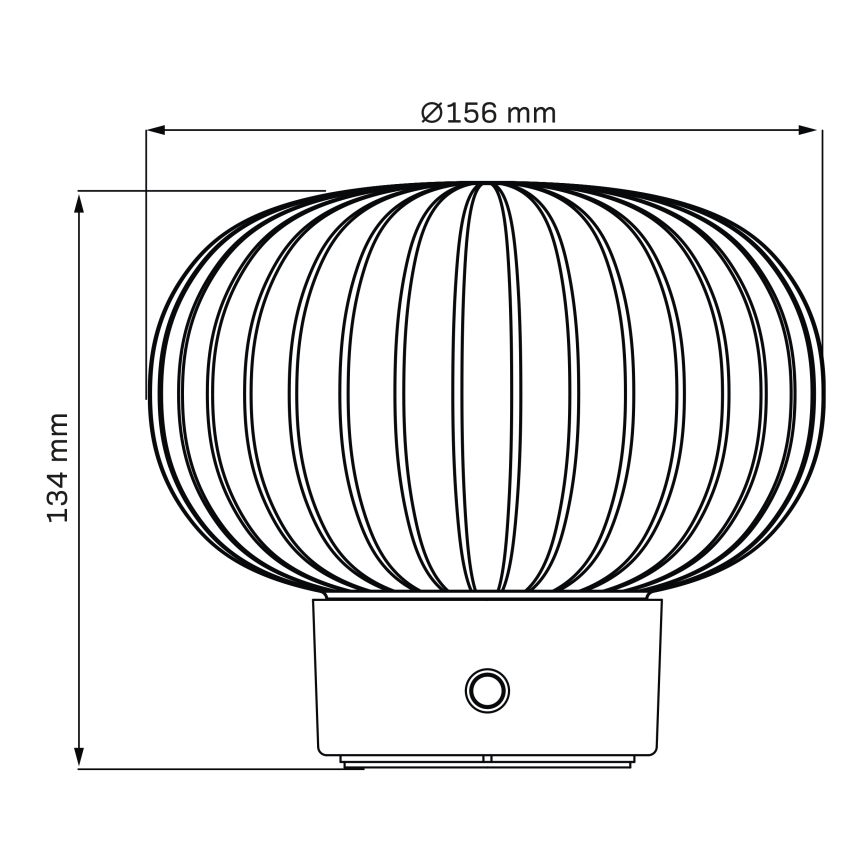 Светодиодная сенсорная настольная лампа с регулированием яркости LATTE LED/1,8W/5V USB 2000 mAh матовый хром/белый