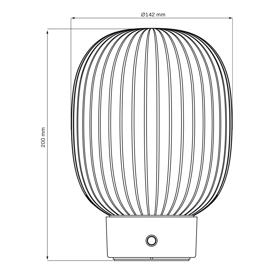 Светодиодная сенсорная настольная лампа с регулированием яркости LATTE LED/1,8W/5V USB 2000 mAh золотистый/белый