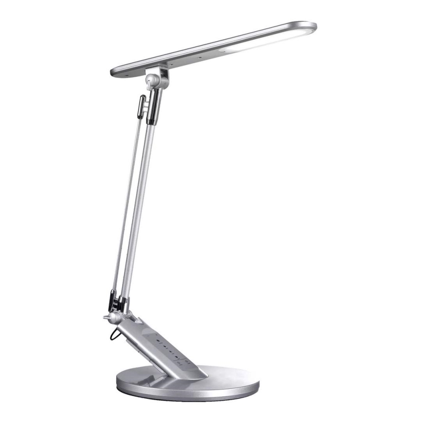 Светодиодная сенсорная настольная лампа с регулированием яркости OPTIMUM LED/7W/230V USB 3000/4000/6000K серебристый