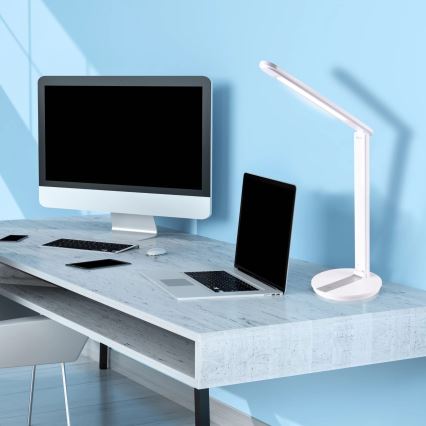 Светодиодная сенсорная настольная лампа с регулированием яркости SERRA LED/8W/230V белый