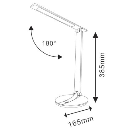 Светодиодная сенсорная настольная лампа с регулированием яркости SERRA LED/8W/230V белый