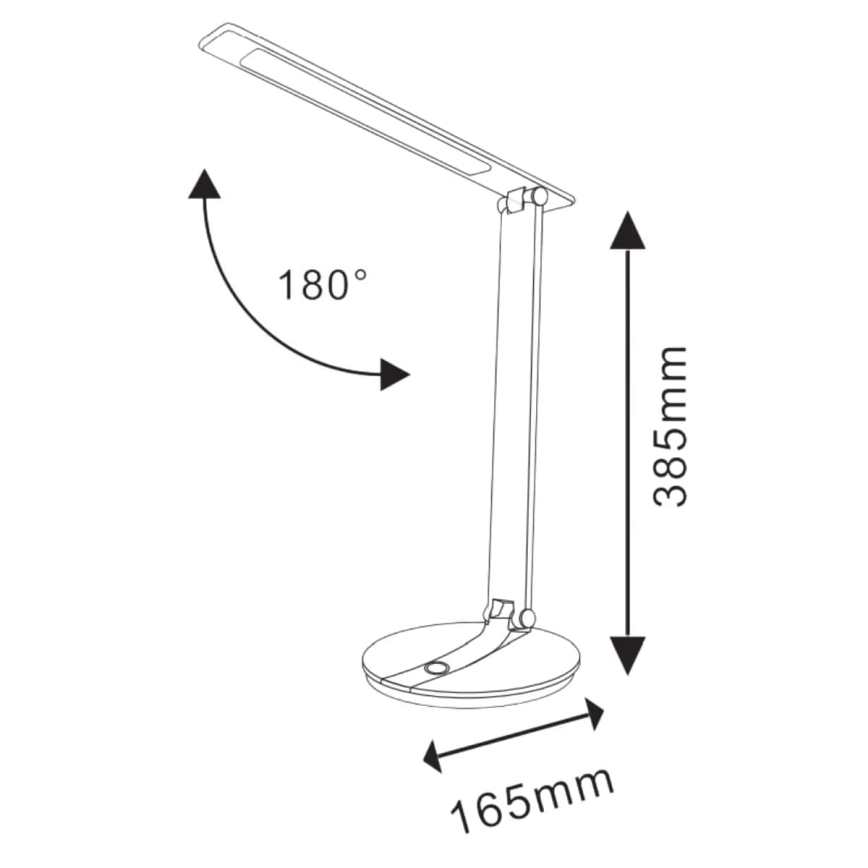 Светодиодная сенсорная настольная лампа с регулированием яркости SERRA LED/8W/230V белый