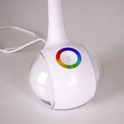 Светодиодная сенсорная настольная RGBW-лампа с регулированием яркости COSMOS LED/6,5W/230V белый