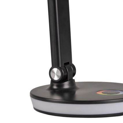 Светодиодная сенсорная настольная RGBW-лампа с регулированием яркости NEPTUN LED/7W/230V черный