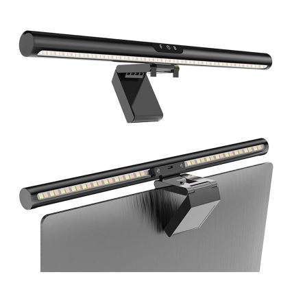 Светодиодная сенсорная подсветка для монитора с регулированием яркости LED/5W/5V 3000/4000/5000/6000K 42 см черный