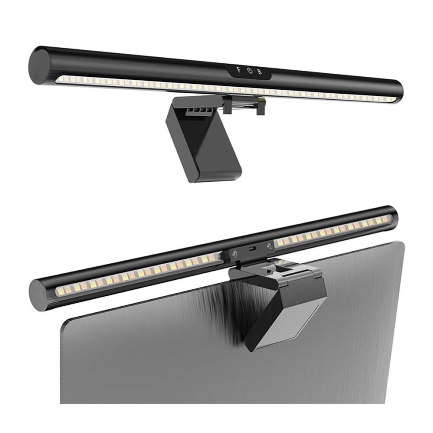 Светодиодная сенсорная подсветка для монитора с регулированием яркости LED/5W/5V 3000/4000/5000/6000K 42 см черный