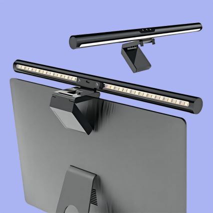 Светодиодная сенсорная подсветка для монитора с регулированием яркости LED/5W/5V 3000/4000/5000/6000K 42 см черный