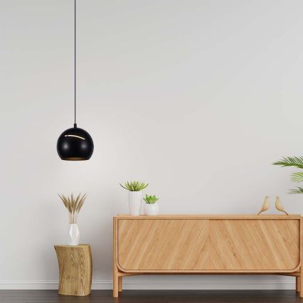 Светодиодная сенсорная подвесная люстра LED/8,5W/230V 3000K черный