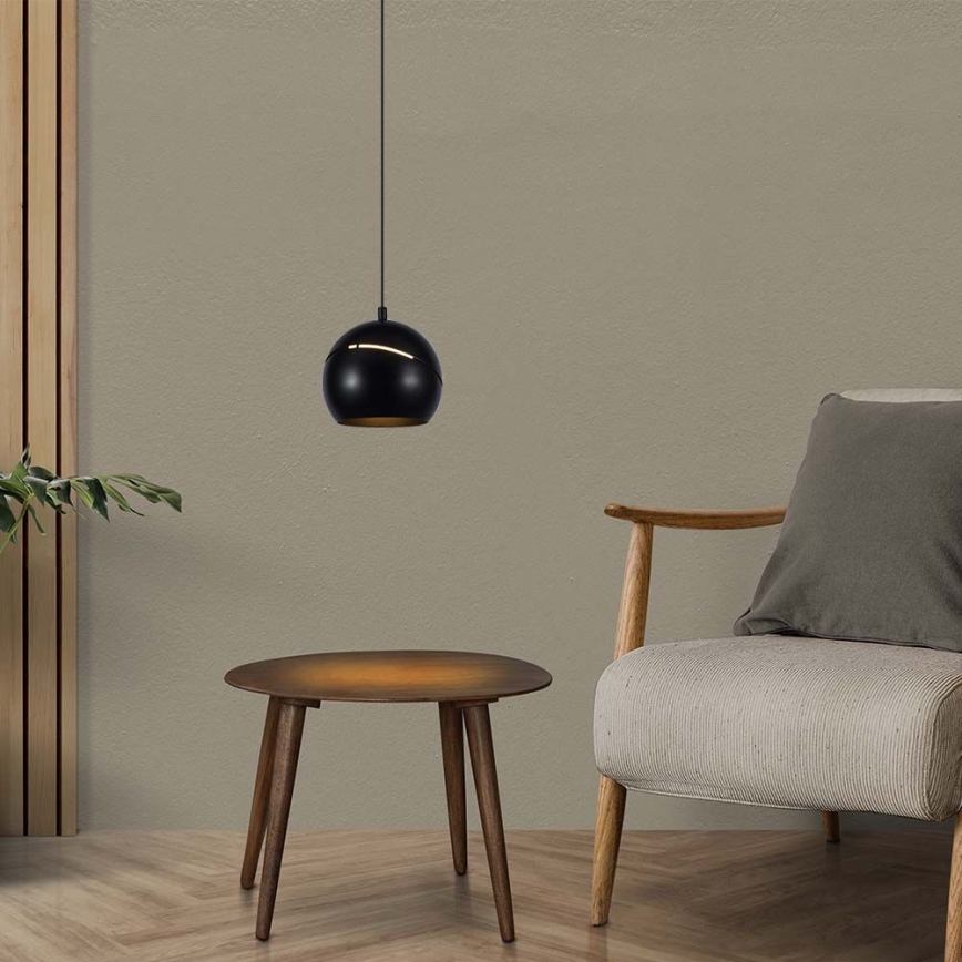 Светодиодная сенсорная подвесная люстра LED/8,5W/230V 3000K черный