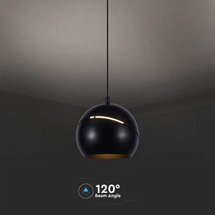 Светодиодная сенсорная подвесная люстра LED/8,5W/230V 3000K черный