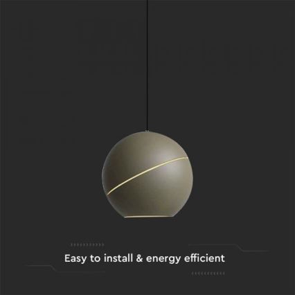 Светодиодная сенсорная подвесная люстра LED/8,5W/230V 3000K серый