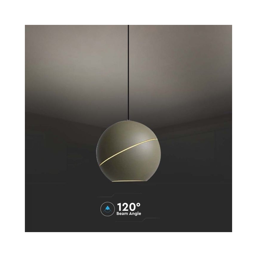 Светодиодная сенсорная подвесная люстра LED/8,5W/230V 3000K серый
