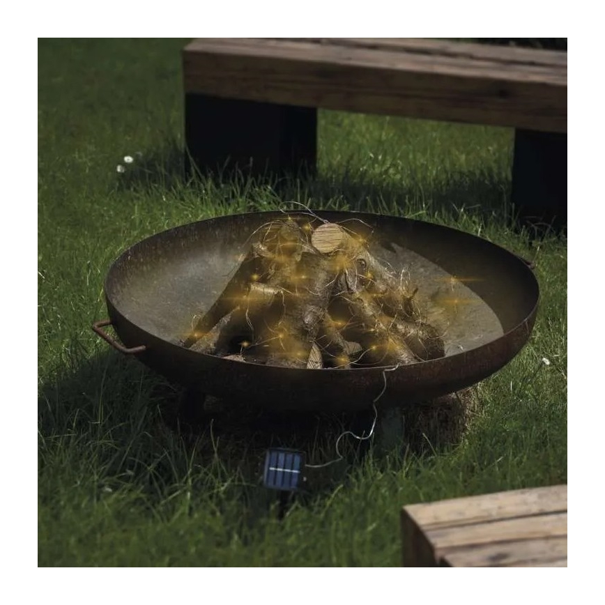 Светодиодная солнечная гирлянда LED/2,4 Вт/1,2 В 1xAA 15 м IP44 3000K 600 мАч