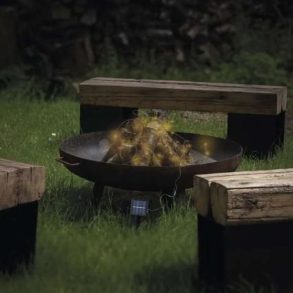 Светодиодная солнечная гирлянда LED/2,4 Вт/1,2 В 1xAA 15 м IP44 3000K 600 мАч