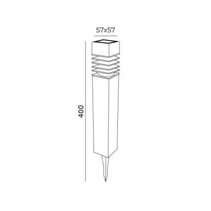 Светодиодная солнечная лампа с датчиком AURORA LED/1xAAA 4000K IP44 100 mAh