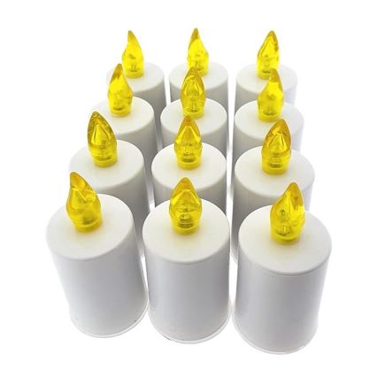 Светодиодная свеча LED/2xAA теплый белый 10,8 см белый