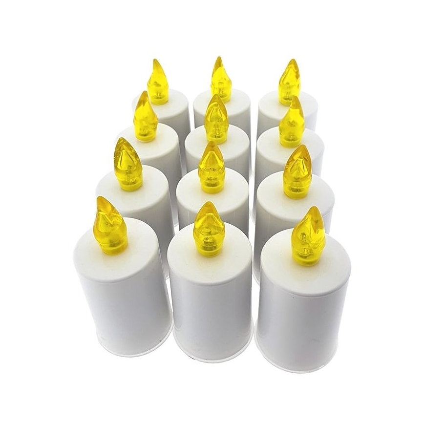 Светодиодная свеча LED/2xAA теплый белый 10,8 см белый