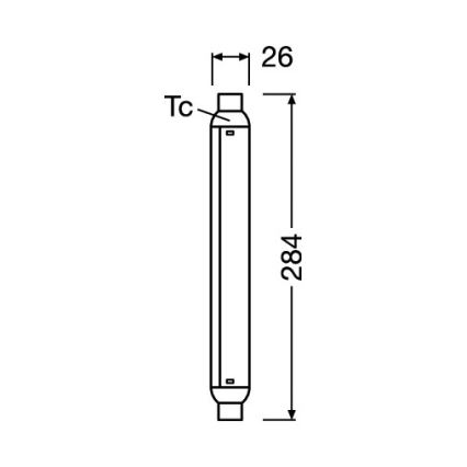 Светодиодная трубка LINE S15s/7W/230V 2700K - Osram