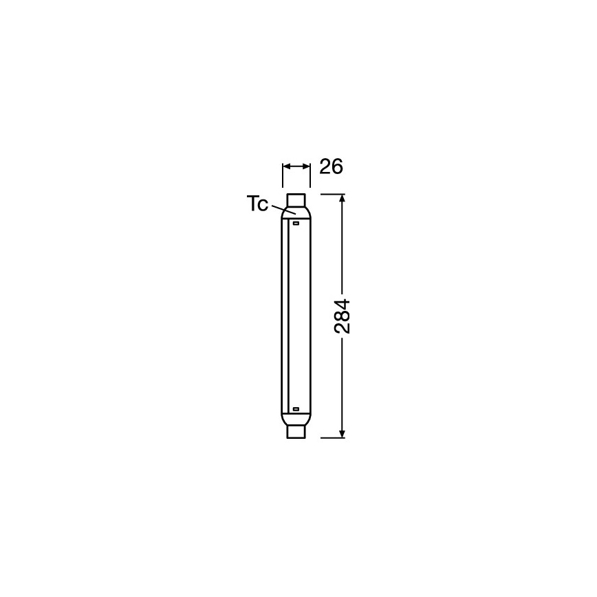 Светодиодная трубка LINE S15s/7W/230V 2700K - Osram