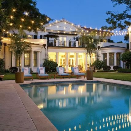 Светодиодная уличная декоративная гирлянда 15xE27/1Вт/230В 15 м IP65 черная