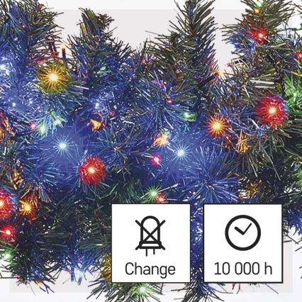 Светодиодная уличная гирлянда 600xLED/17m IP44, многоцветная