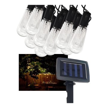 Светодиодная уличная гирлянда на солнечной батарее 10xLED/1,2V 300 mAh 2,2 м IP44