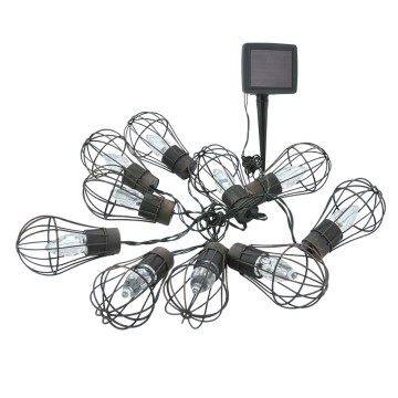 Светодиодная уличная гирлянда на солнечной батарее 10xLED/1,2V 300 mAh 3,8 м IP44