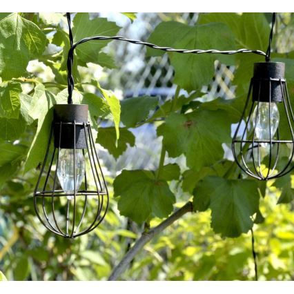 Светодиодная уличная гирлянда на солнечной батарее 10xLED/1,2V 300 mAh 3,8 м IP44