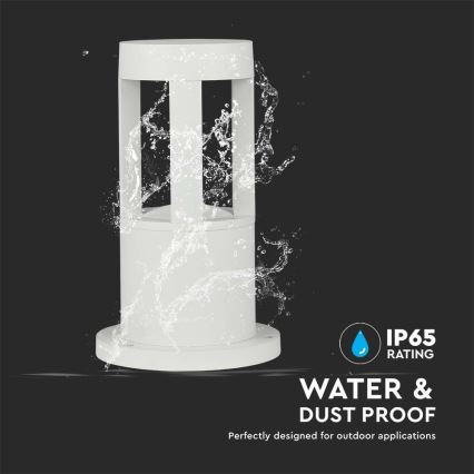 Светодиодная уличная лампа LED/10W/230V 25cm 6400K IP65 белая