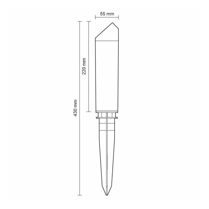Светодиодная уличная лампа LED/3W/230V 2800K IP65