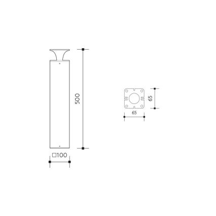 Светодиодная уличная лампа ORNELA LED/6W/230V 3000K IP54 антрацит