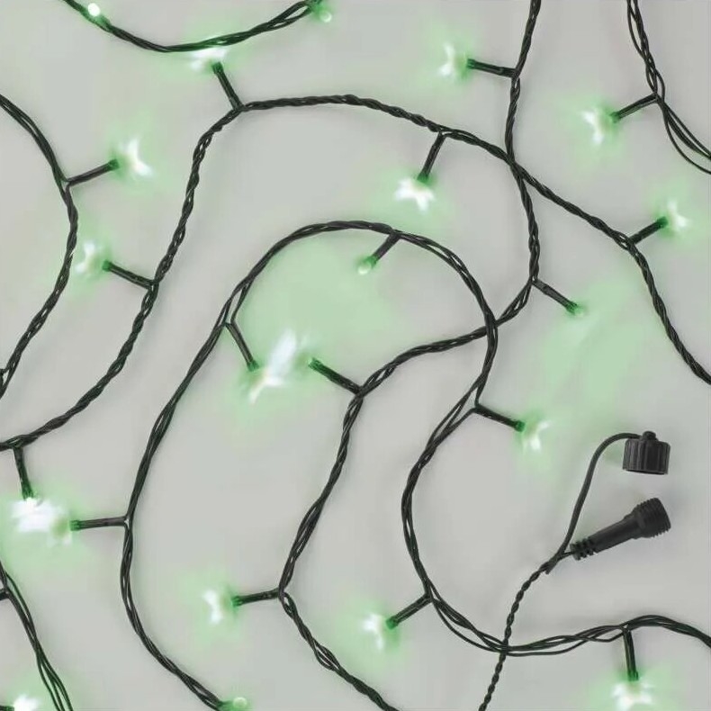 Светодиодная уличная рождественская гирлянда 100xLED/10 м IP44 зеленый