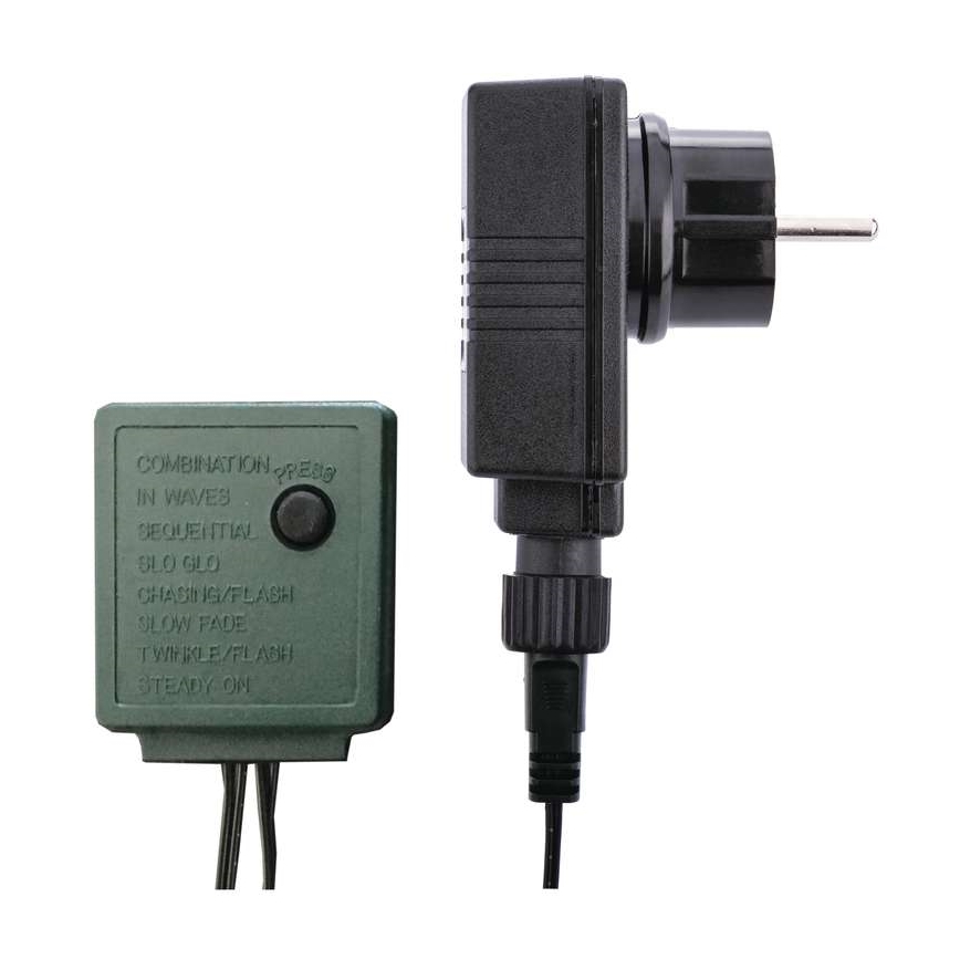 Светодиодная уличная рождественская гирлянда CHAIN 180xLED/8 режимов 8 м IP44 холодный белый