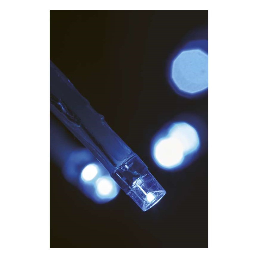 Светодиодная уличная рождественская гирлянда CHAIN 180xLED/8 режимов 8 м IP44 холодный белый