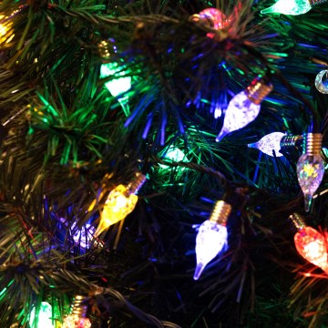 Светодиодная уличная рождественская гирлянда LINE 200 светодиодов 12,75 м IP44 многоцветная