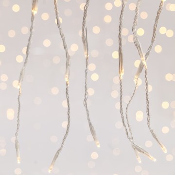 Светодиодная уличная рождественская гирлянда-водопад CURTAIN 360xLED/3,6W/230V 2x2 м IP44 теплый белый