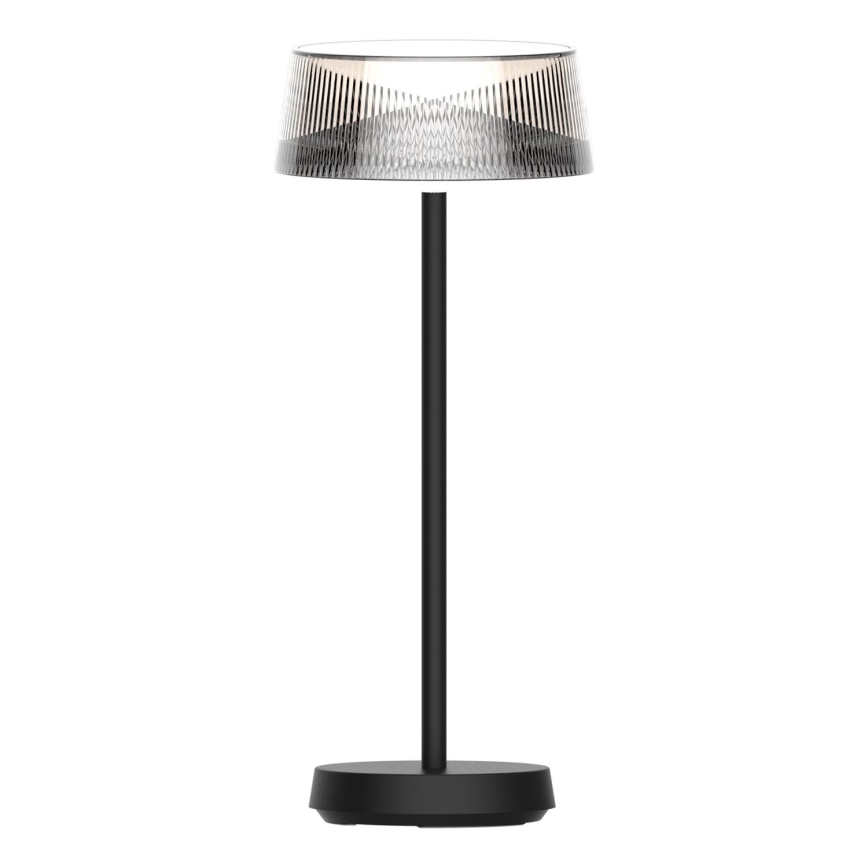 Светодиодная уличная сенсорная настольная лампа с регулированием яркости CASABLANCA LED/3,4W/5V USB 3600 mAh IP44 черный