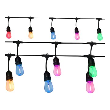 Светодиодная уличная декоративная гирлянда PARTY NEON 7,6 м 10xE27/0,6W/36V IP44