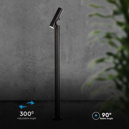 Светодиодная уличная гибкая лампа LED/4W/230V 3000K IP44 100 см черный