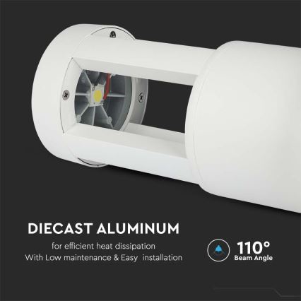 Светодиодная уличная лампа LED/10W/230V 25cm 6400K IP65 белая