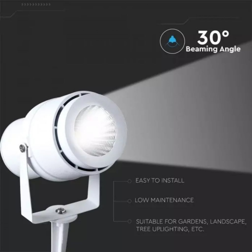 Светодиодная уличная лампа LED/12W/100-240V IP65 белый - зеленый свет