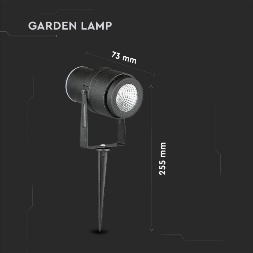 Светодиодная уличная лампа LED/12W/100-240V IP65 черный - зеленый свет