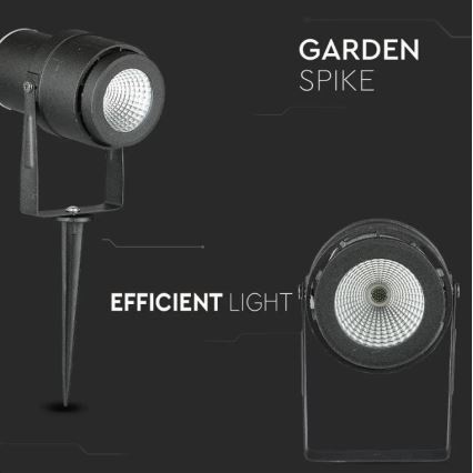 Светодиодная уличная лампа LED/12W/230V 3000K черная IP65