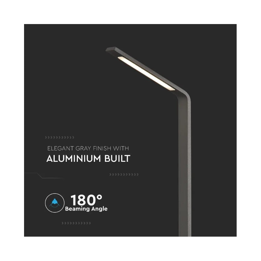 Светодиодная уличная лампа LED/6W/230V IP65 антрацит