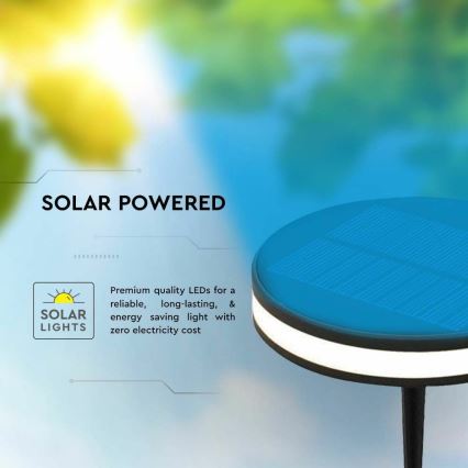 Светодиодная уличная лампа на солнечной батарее LED/1,8W/3,7V IP54 3000K 1800 mAh