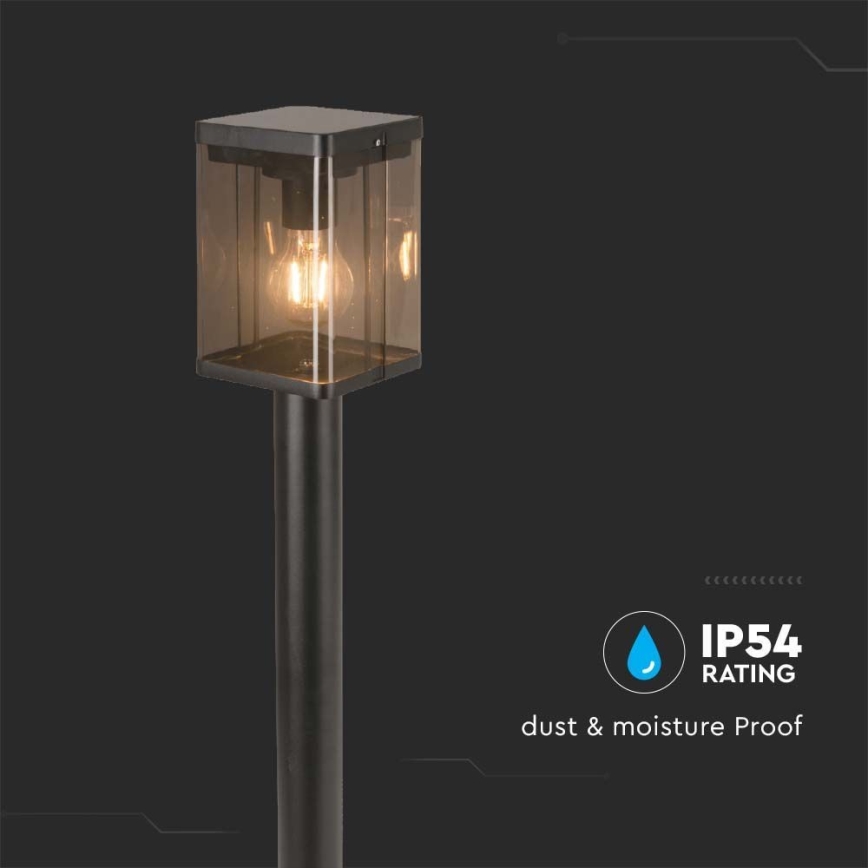Светодиодная уличная лампа на солнечной батарее LED/2,5W/3,7V 3000K IP54 черный