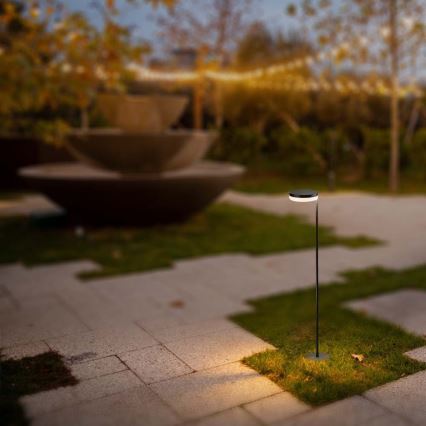 Светодиодная уличная лампа на солнечной батарее LED/2W/3,7V 3000K IP54 черный