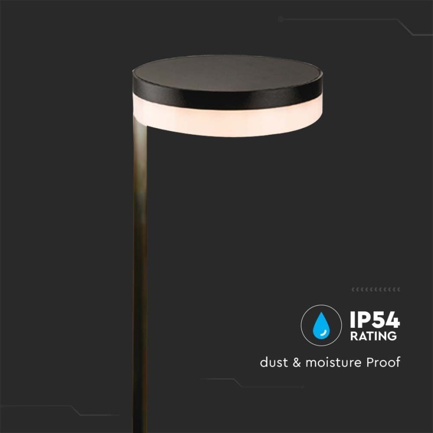 Светодиодная уличная лампа на солнечной батарее LED/2W/3,7V 3000K IP54 черный